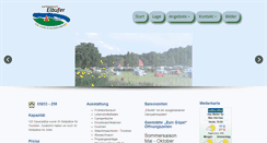 Desktop Screenshot of campingplatz-elbufer.de